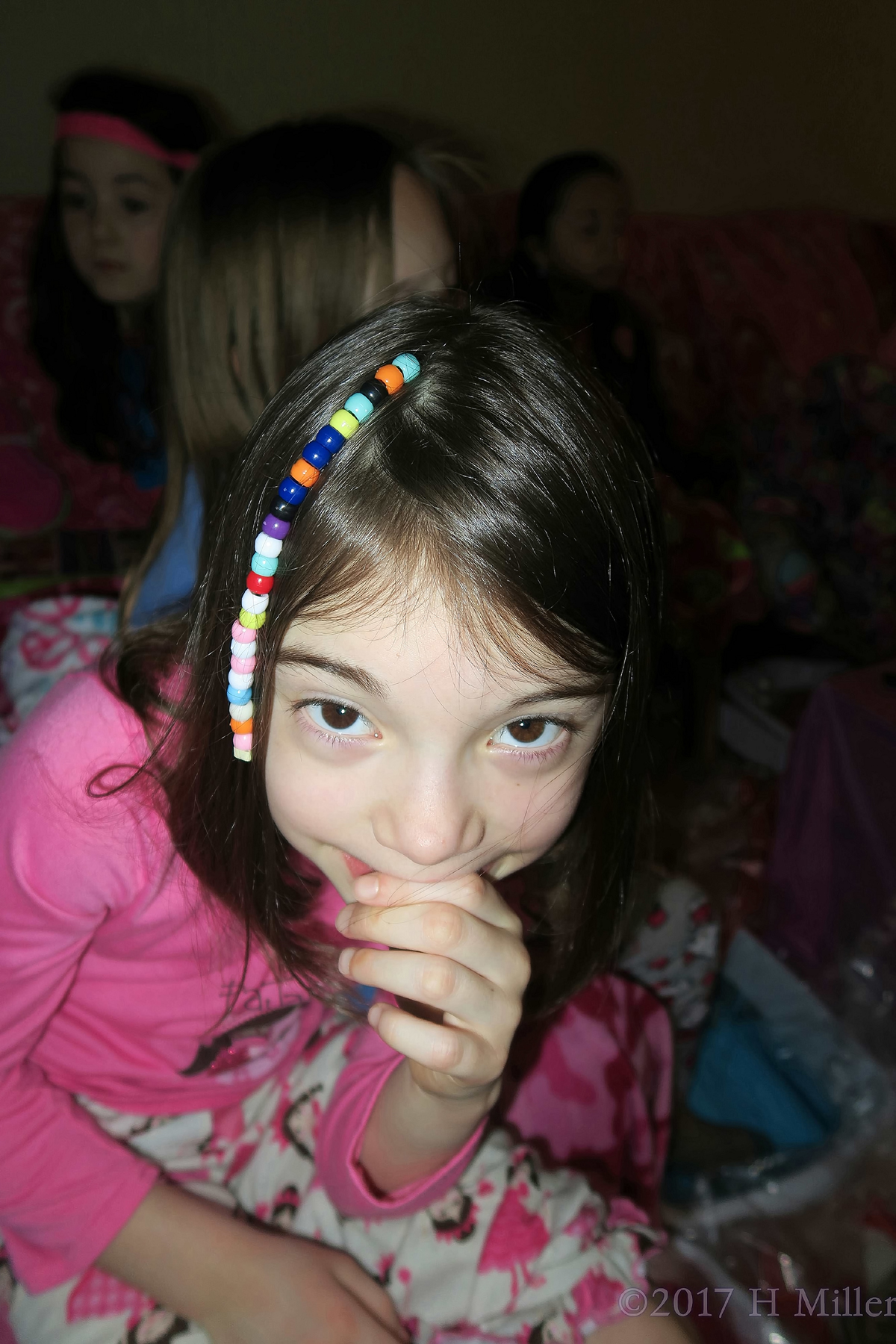 Madison Is Happy With Her New Beaded Hairstyle Look. 