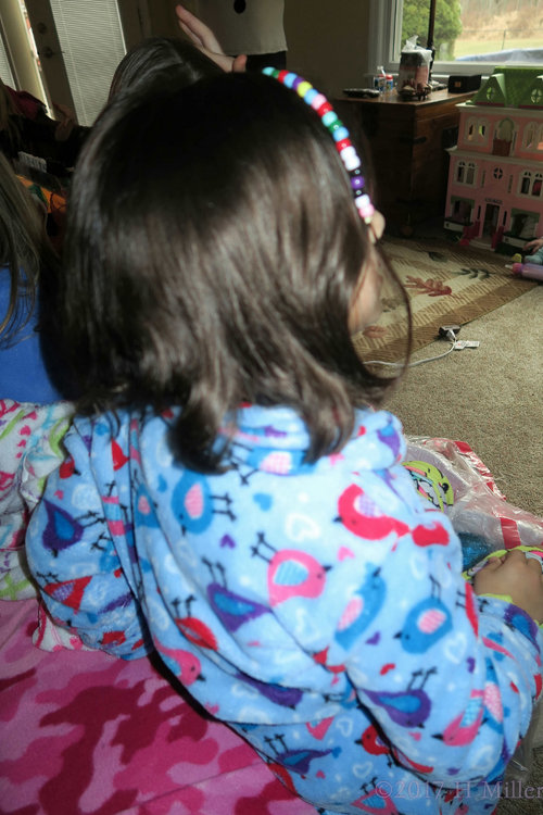 Close Up Of The Pretty Beaded Hairstyle Close Up Of The Pretty Beaded Hairstyle