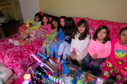 Group Photo For Madison's Kids Spa Party. Group Photo For Madison's Kids Spa Party.