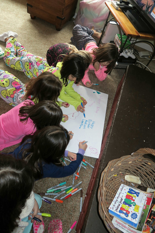 It Is Fun Leaving Messages For The Birthday Girl On The Kids Spa Card! It Is Fun Leaving Messages For The Birthday Girl On The Kids Spa Card!