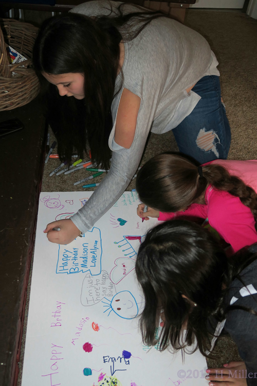 Writing A Cute Caption For Madison On The Spa Birthday Card. Writing A Cute Caption For Madison On The Spa Birthday Card.