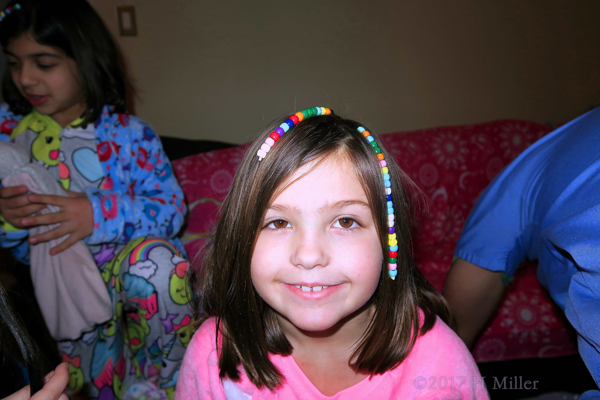 Happy To Have A Cool Beaded Kids Hairstyle 