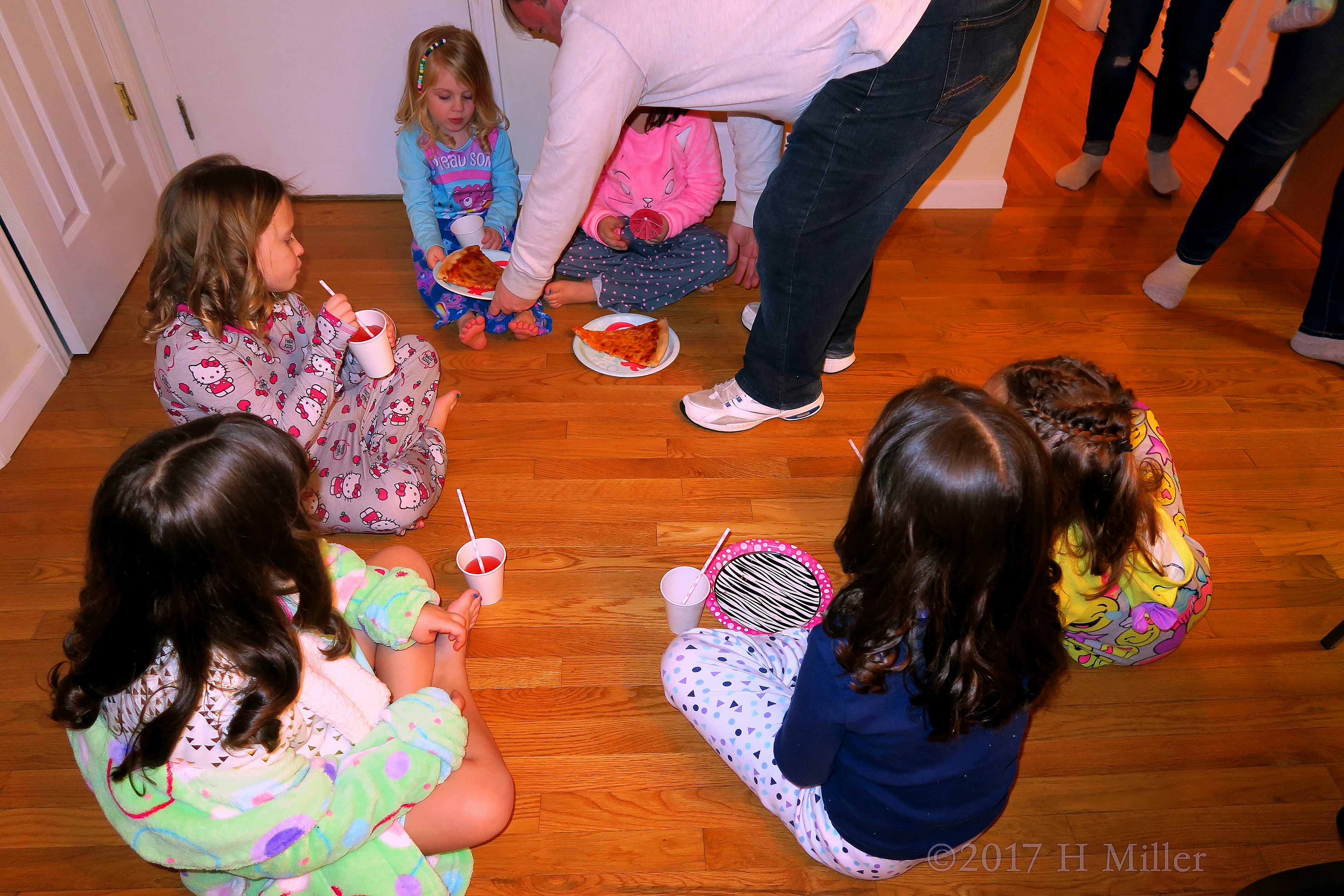 Getting Served Her Slice Of Pizza. Getting Served Her Slice Of Pizza.