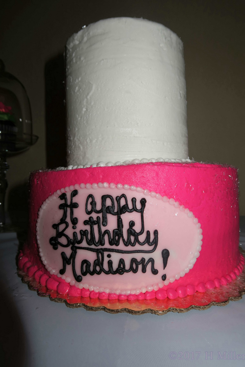 Happy Birthday, Madison! Isn't This Nail Polish Shaped Spa Party Themed Cake Adorable! 