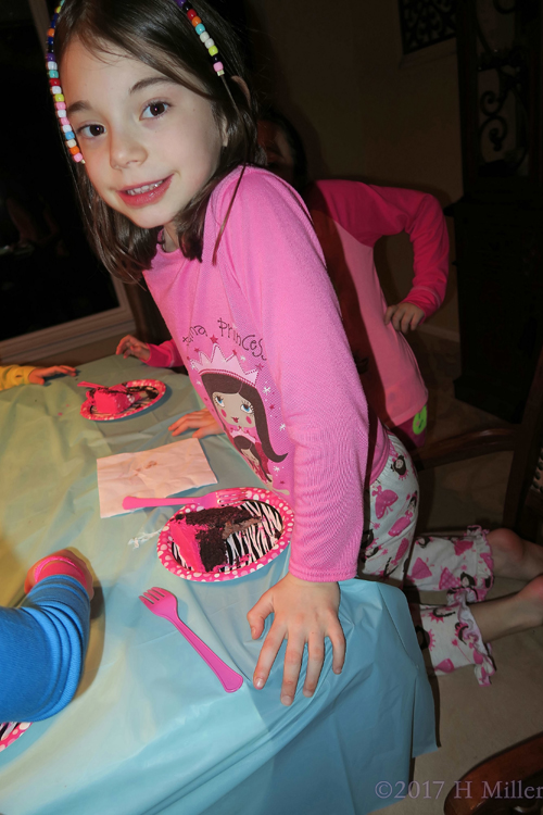 The Birthday Girl Posing For The Camera. The Birthday Girl Posing For The Camera.