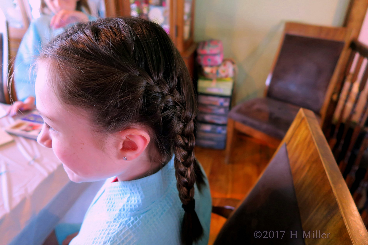 French Braid Pigtails, Lovely Girls Hairstyle. 