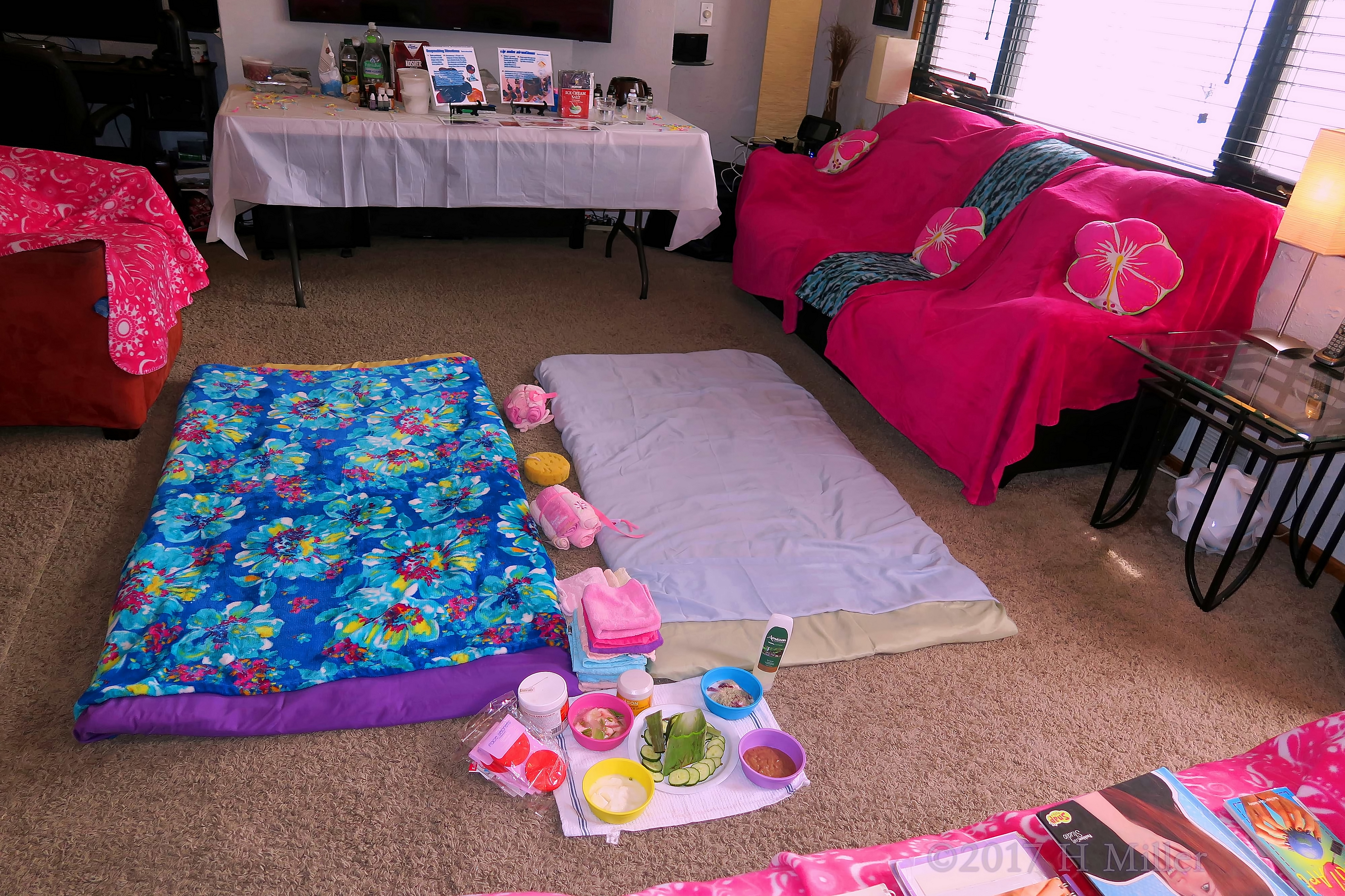 Spa Party Setup, Looks Lovely. Spa Party Setup, Looks Lovely.