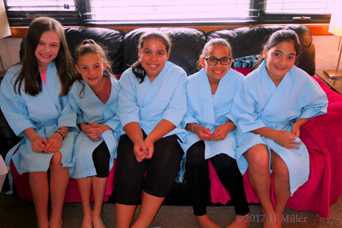 A Group Picture For Madison's Kids Spa Party. A Group Picture For Madison's Kids Spa Party.