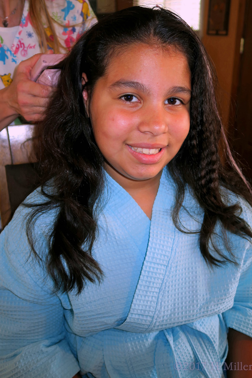 This Crimped Hair Style Looks Great On The Birthday Girl. This Crimped Hair Style Looks Great On The Birthday Girl.