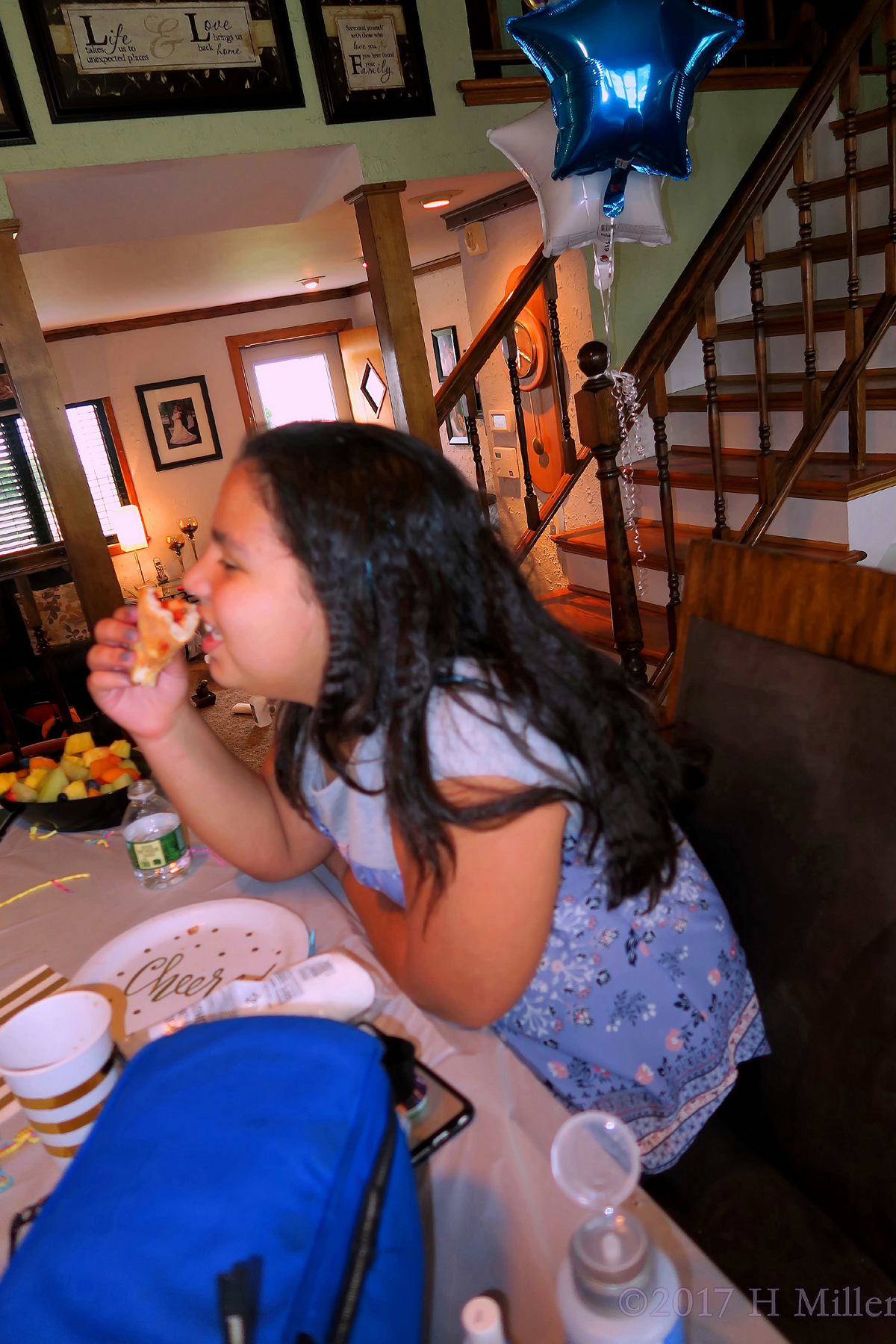 The Birthday Girl Having A Snack! 