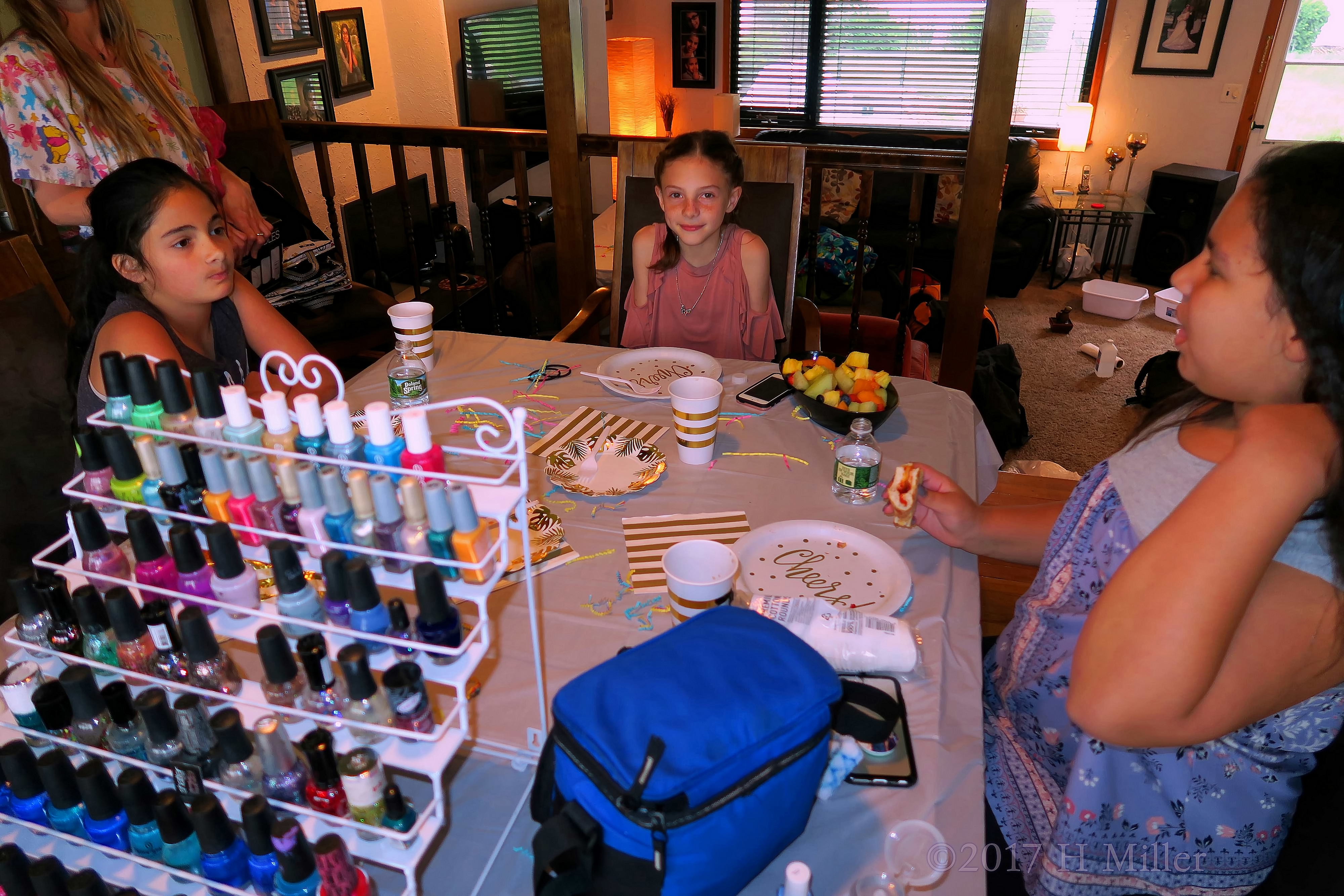 Cheers! Snacks On Cheer Plates At The Girls Party Cheers! Snacks On Cheer Plates At The Girls Party