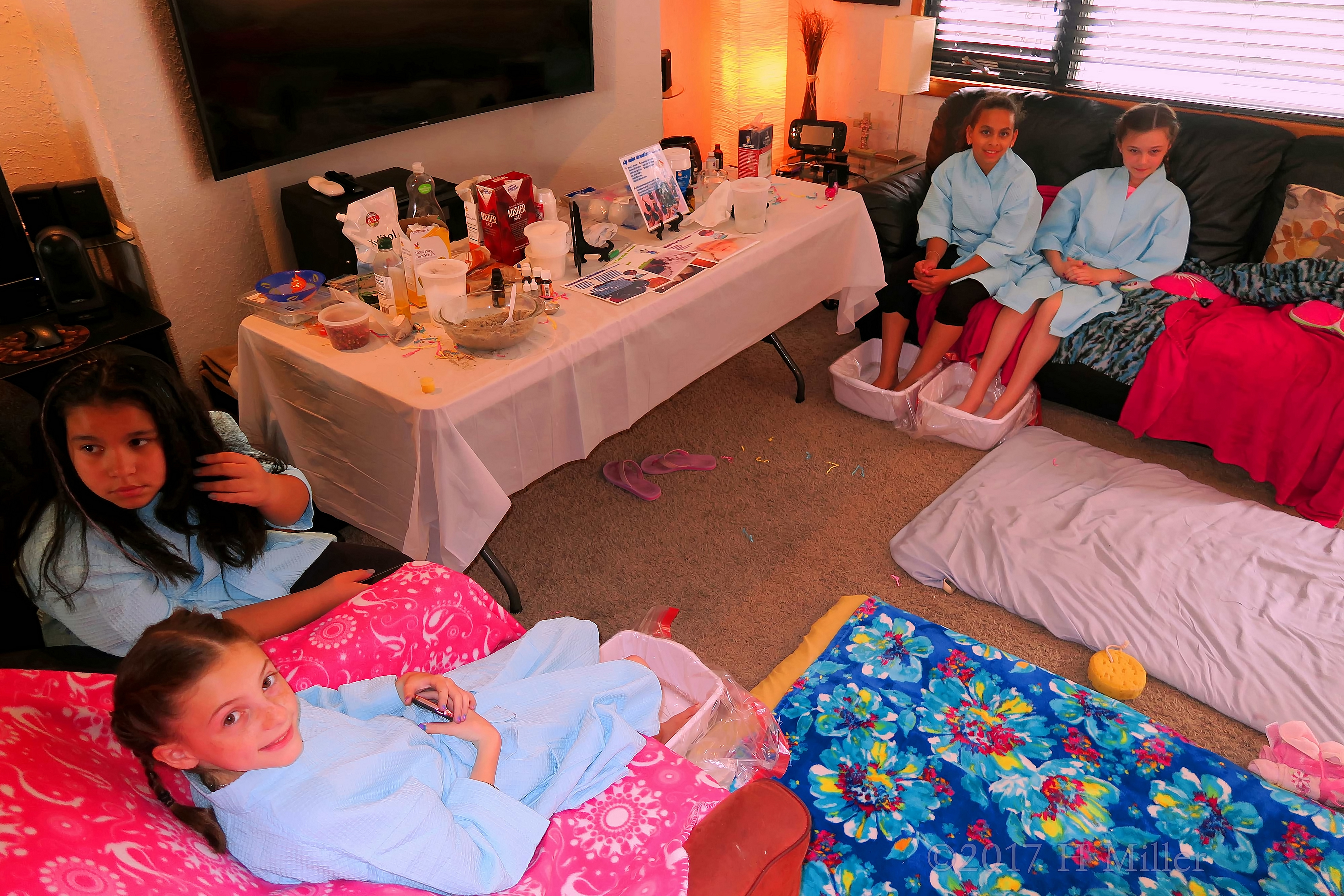 The Girls Are Enjoying Their Mini Pedis At The Spa Party For Girls The Girls Are Enjoying Their Mini Pedis At The Spa Party For Girls