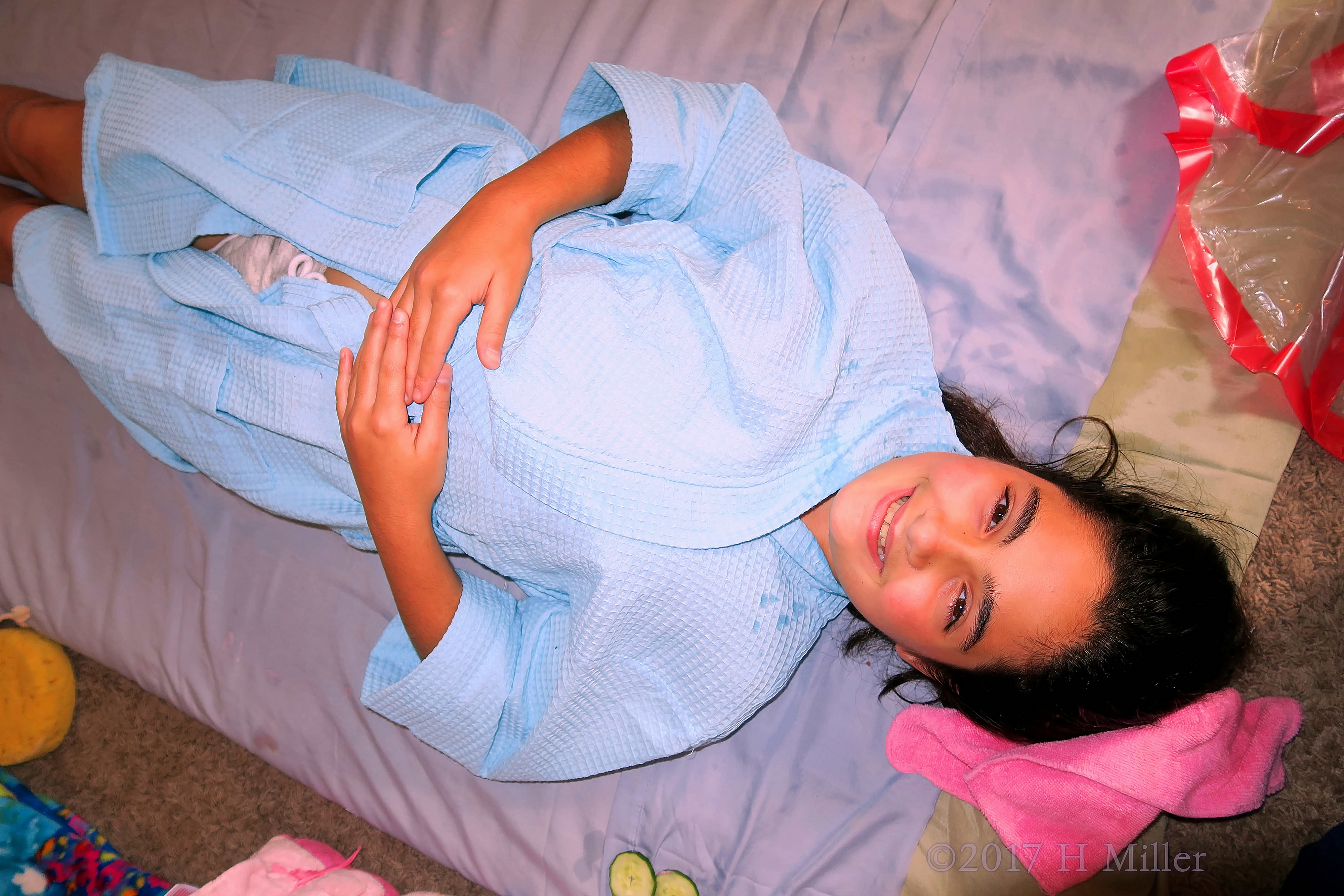 This Spa Party Guest Poses For A Happy After Kids Facial Picture! This Spa Party Guest Poses For A Happy After Kids Facial Picture!