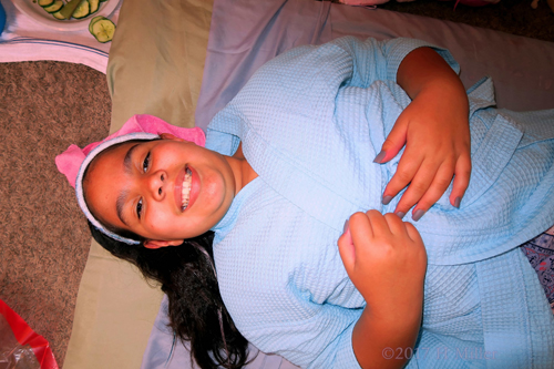 The Birthday Girl Is Ready For Her Kids Facial Treatment The Birthday Girl Is Ready For Her Kids Facial Treatment