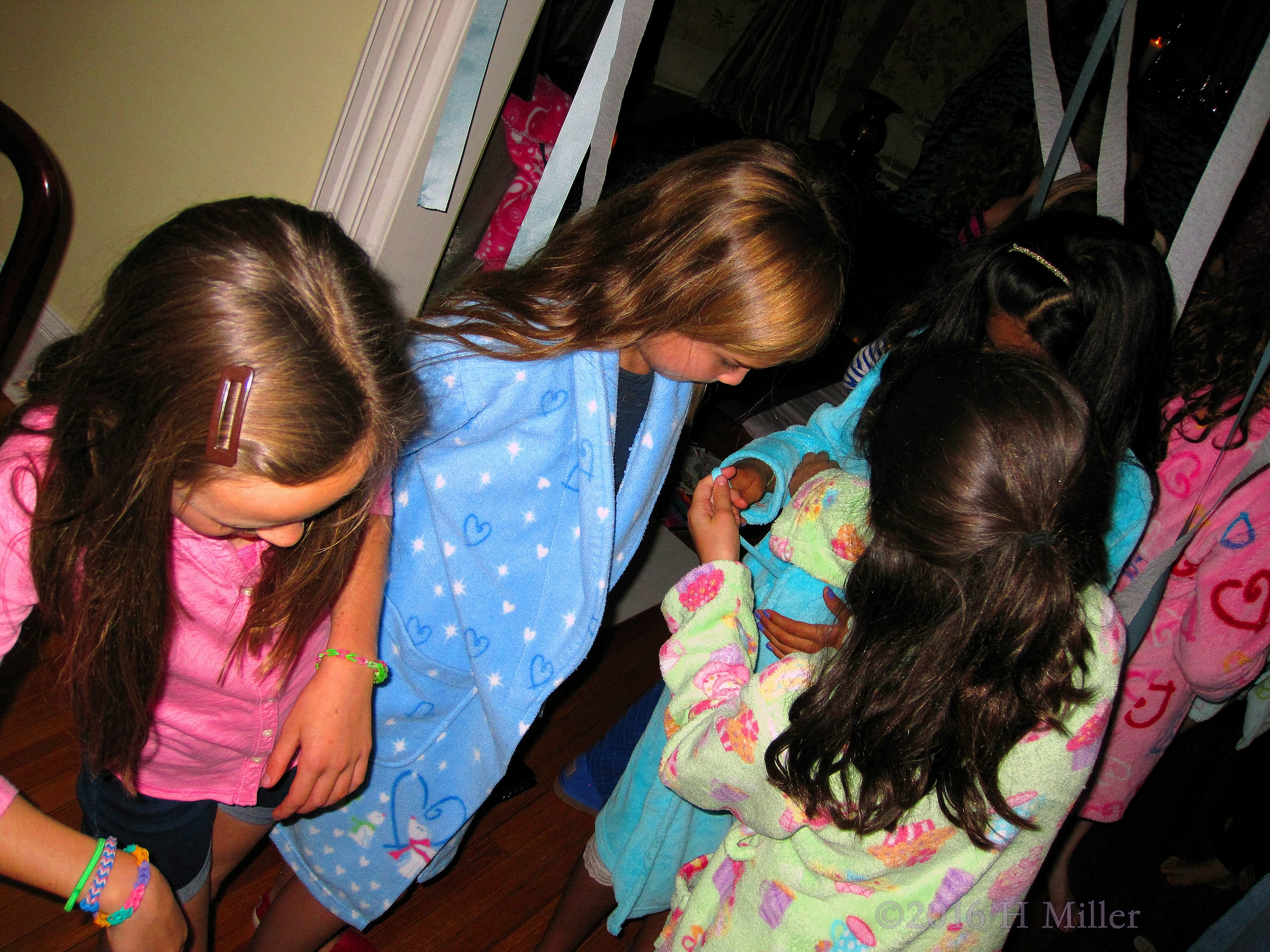 Putting On Their Spa Robes Putting On Their Spa Robes