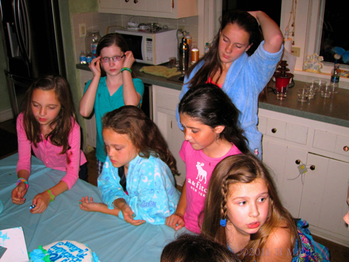 Gathering Around The Table For Birthday Cake! Gathering Around The Table For Birthday Cake!