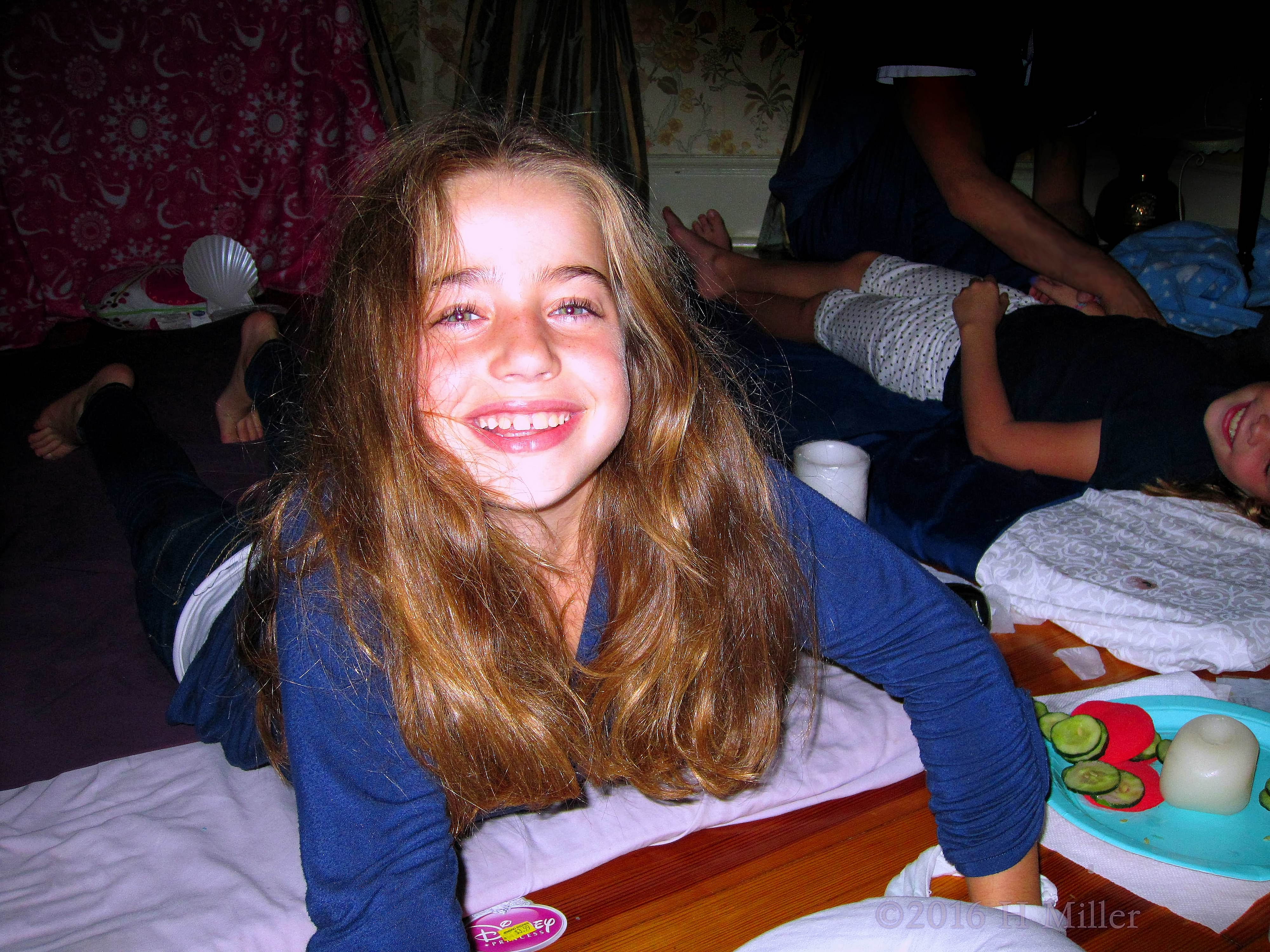 Relaxed And Smiling After Her Home Kids Spa Massage Relaxed And Smiling After Her Home Kids Spa Massage