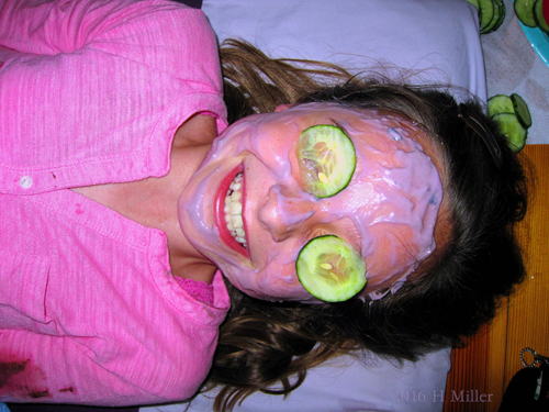 Refreshed, Relaxed, And Loving Her Blueberry Facial!