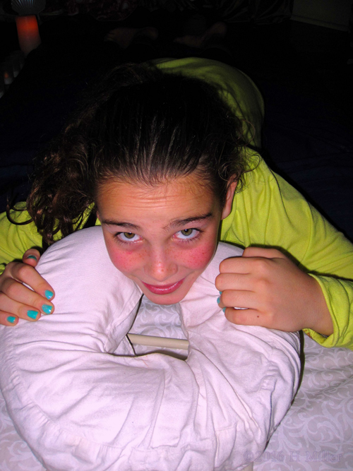 She's Already Relaxed And Ready For Kids Massages! She's Already Relaxed And Ready For Kids Massages!