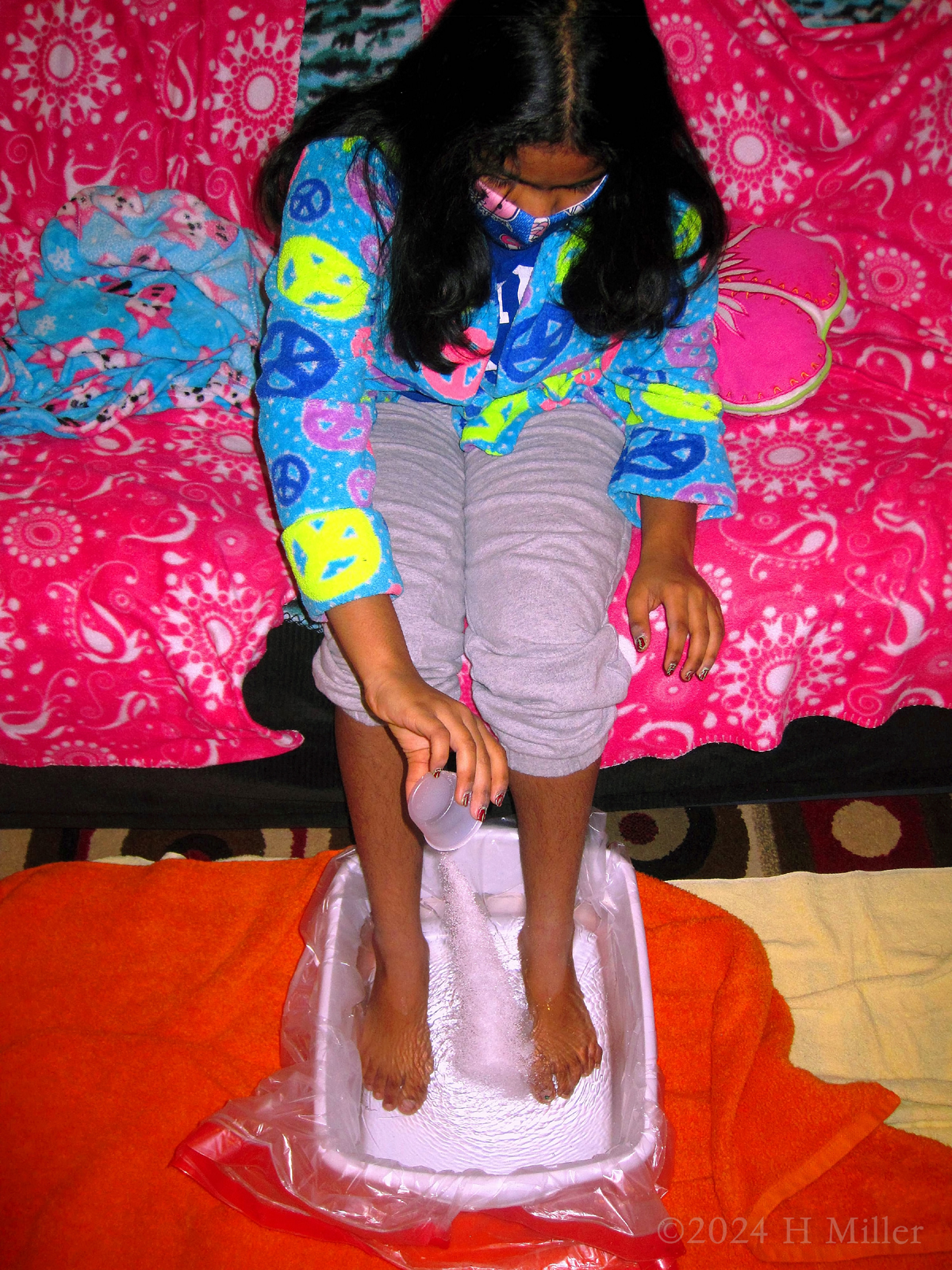 Kids Spa Birthday Party For Malli! 