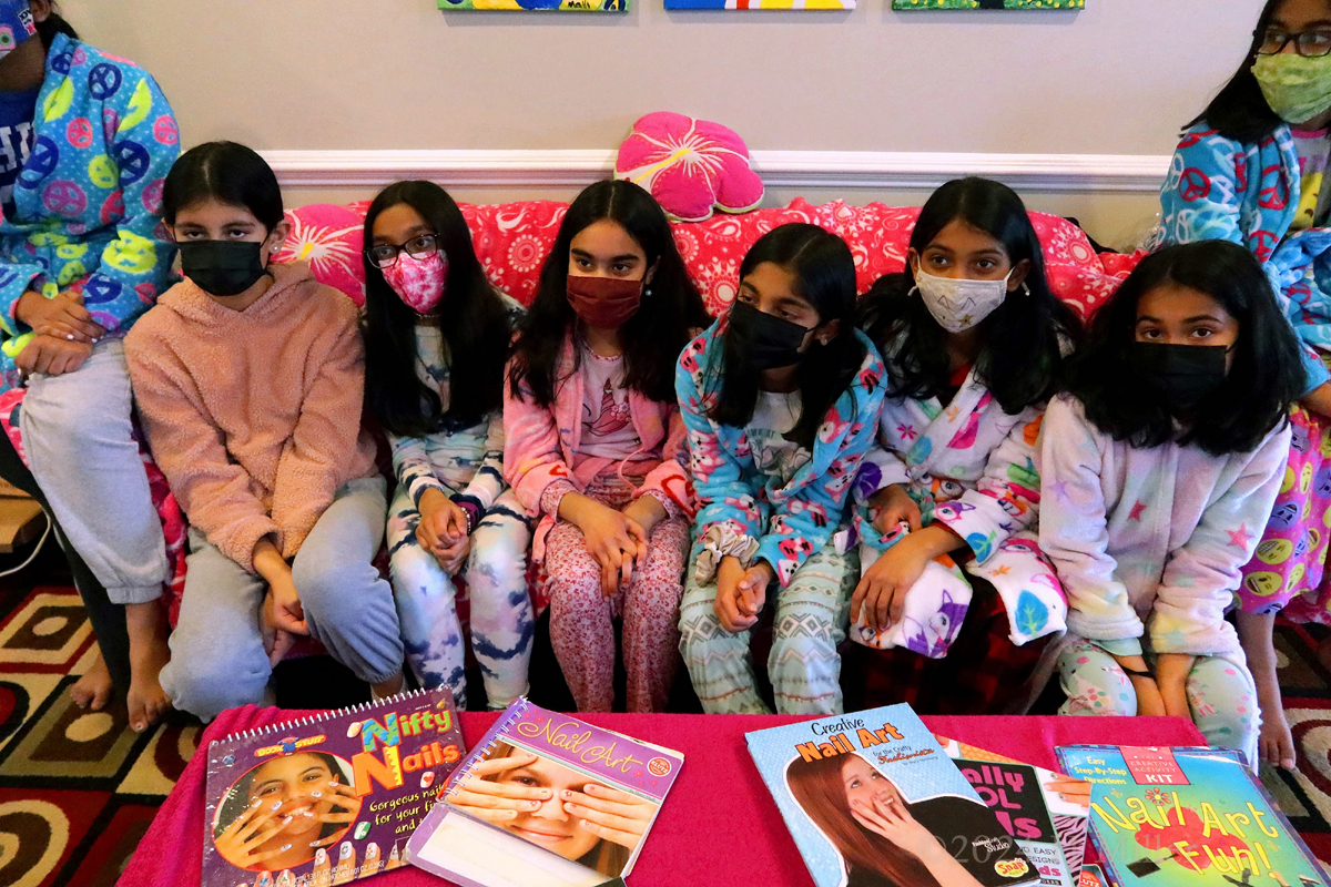 Kids Spa Birthday Party For Malli! 