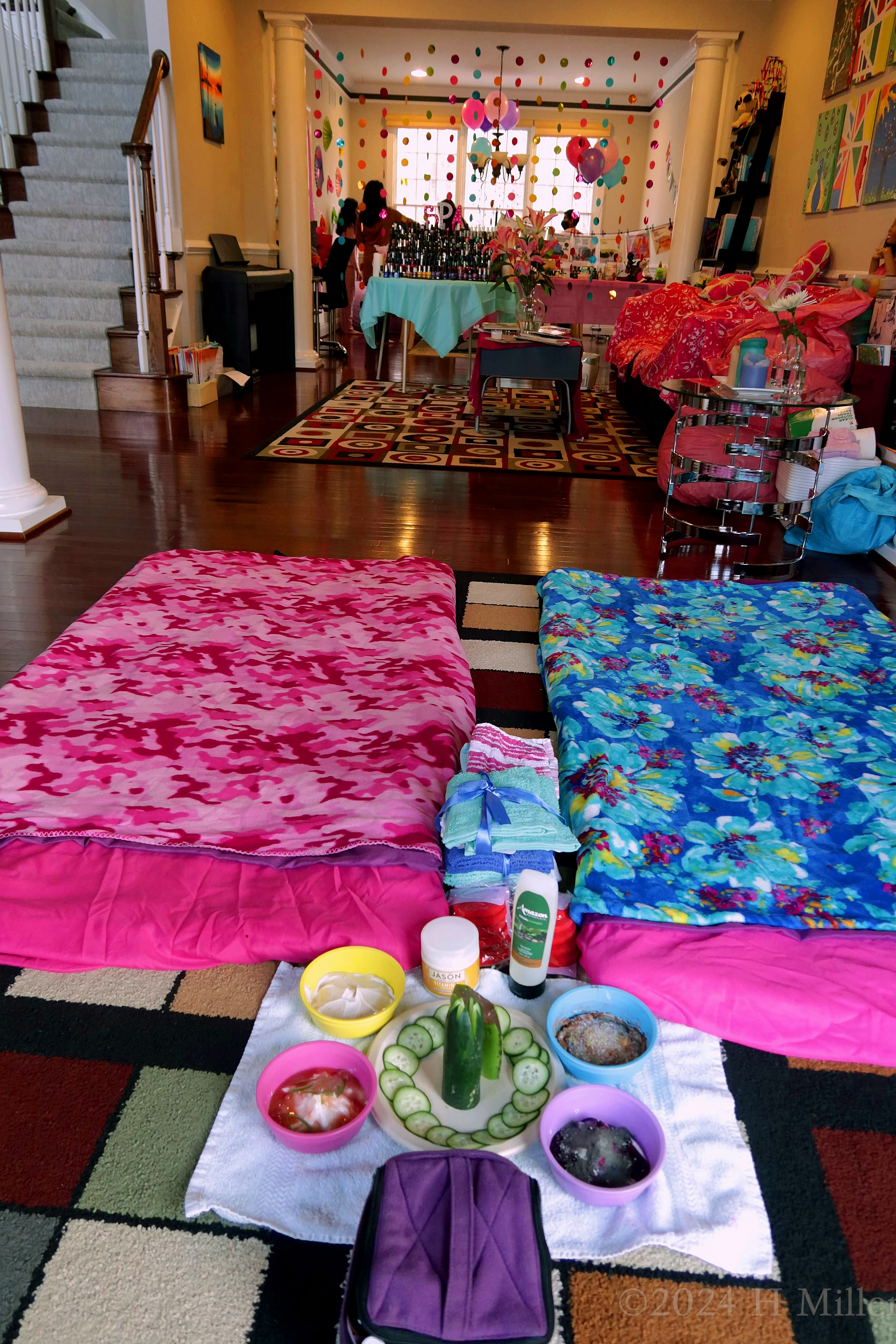 Kids Spa Birthday Party For Malli! Kids Spa Birthday Party For Malli!