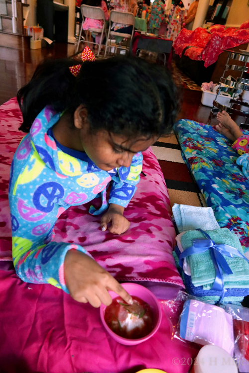 Kids Spa Birthday Party For Malli! Kids Spa Birthday Party For Malli!