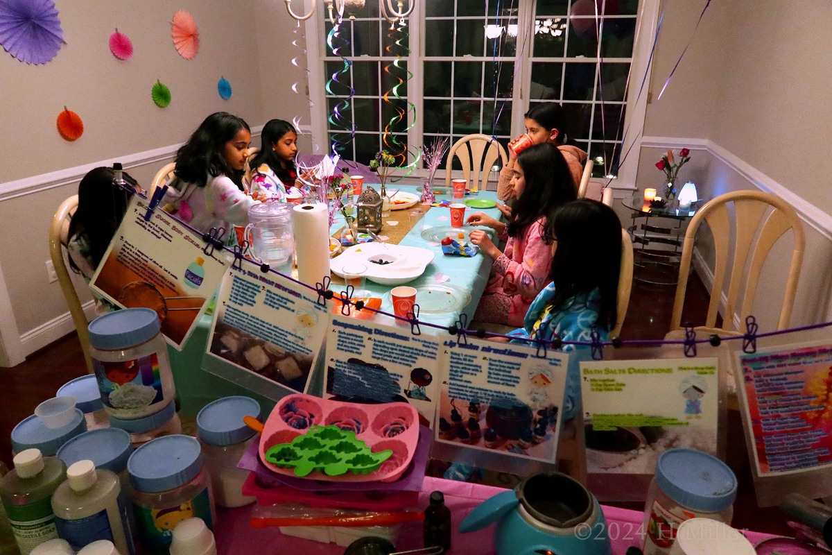 Kids Spa Birthday Party For Malli! 