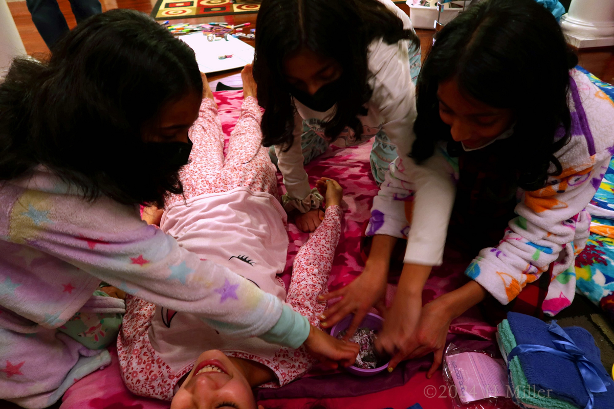 Kids Spa Birthday Party For Malli! 