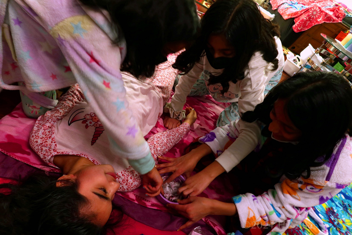 Kids Spa Birthday Party For Malli! 