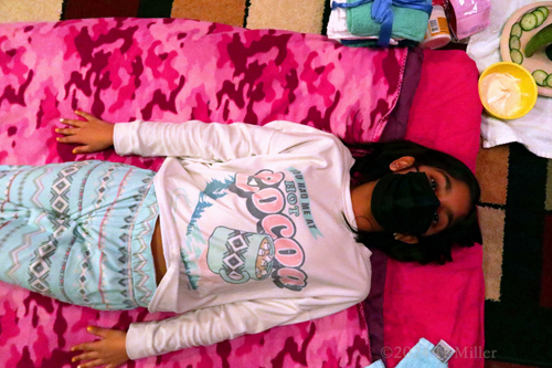 Kids Spa Birthday Party For Malli