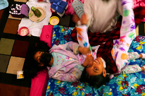 Kids Spa Birthday Party For Malli!