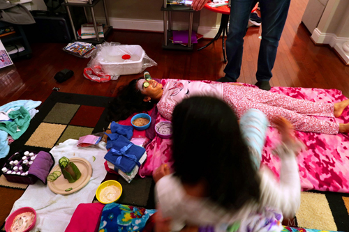 Kids Spa Birthday Party For Malli!