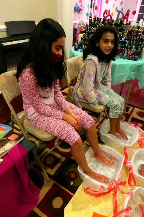 Kids Spa Birthday Party For Malli!
