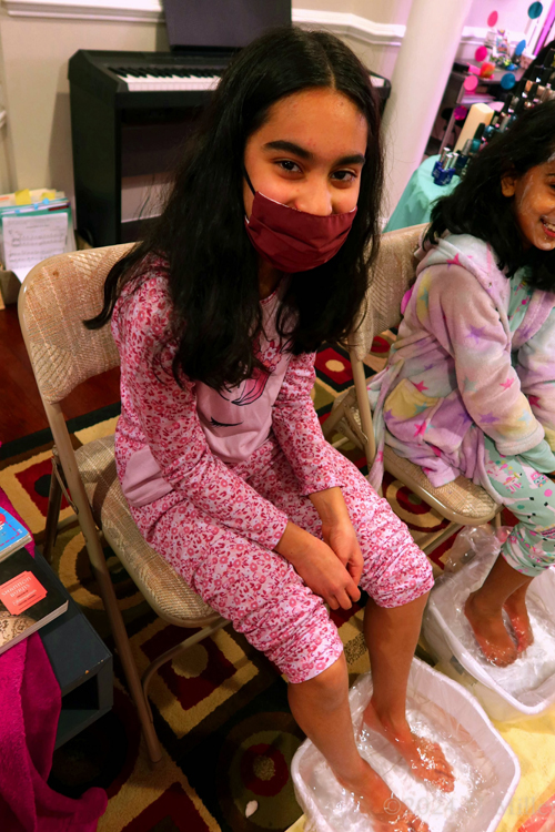 Kids Spa Birthday Party For Malli!