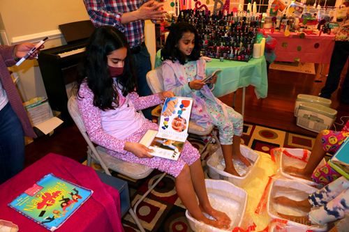 Kids Spa Birthday Party For Malli! Kids Spa Birthday Party For Malli!