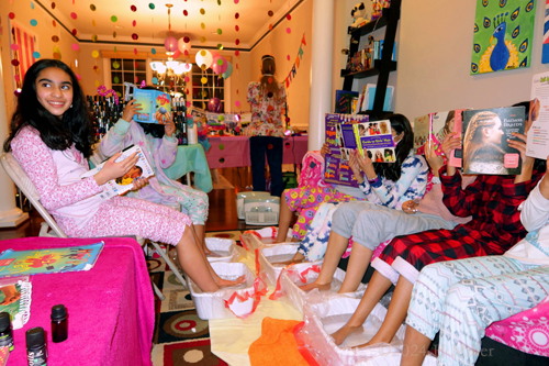 Kids Spa Birthday Party For Malli! Kids Spa Birthday Party For Malli!