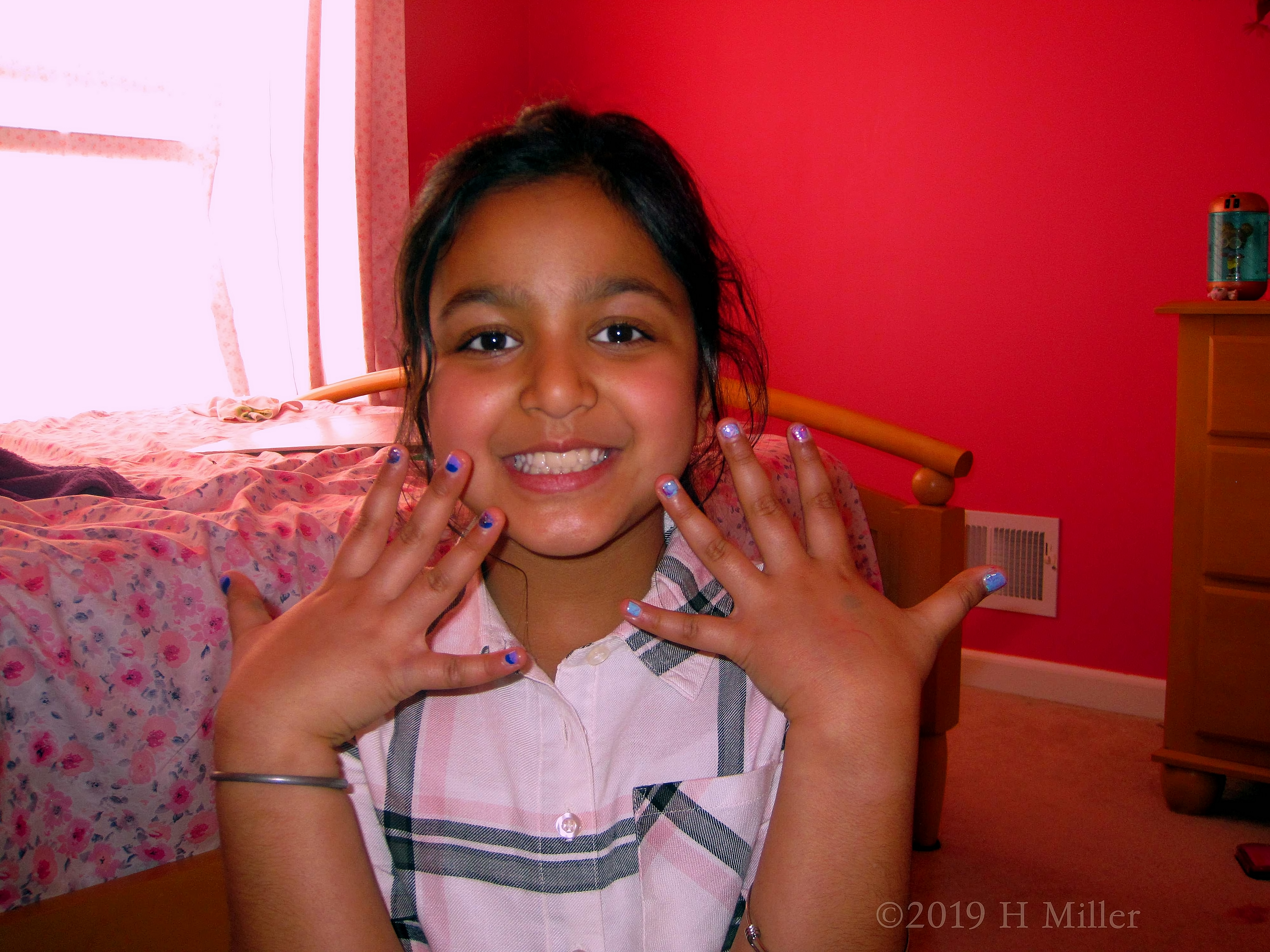 Adorable Blue Kids Mini Mani Adorable Blue Kids Mini Mani