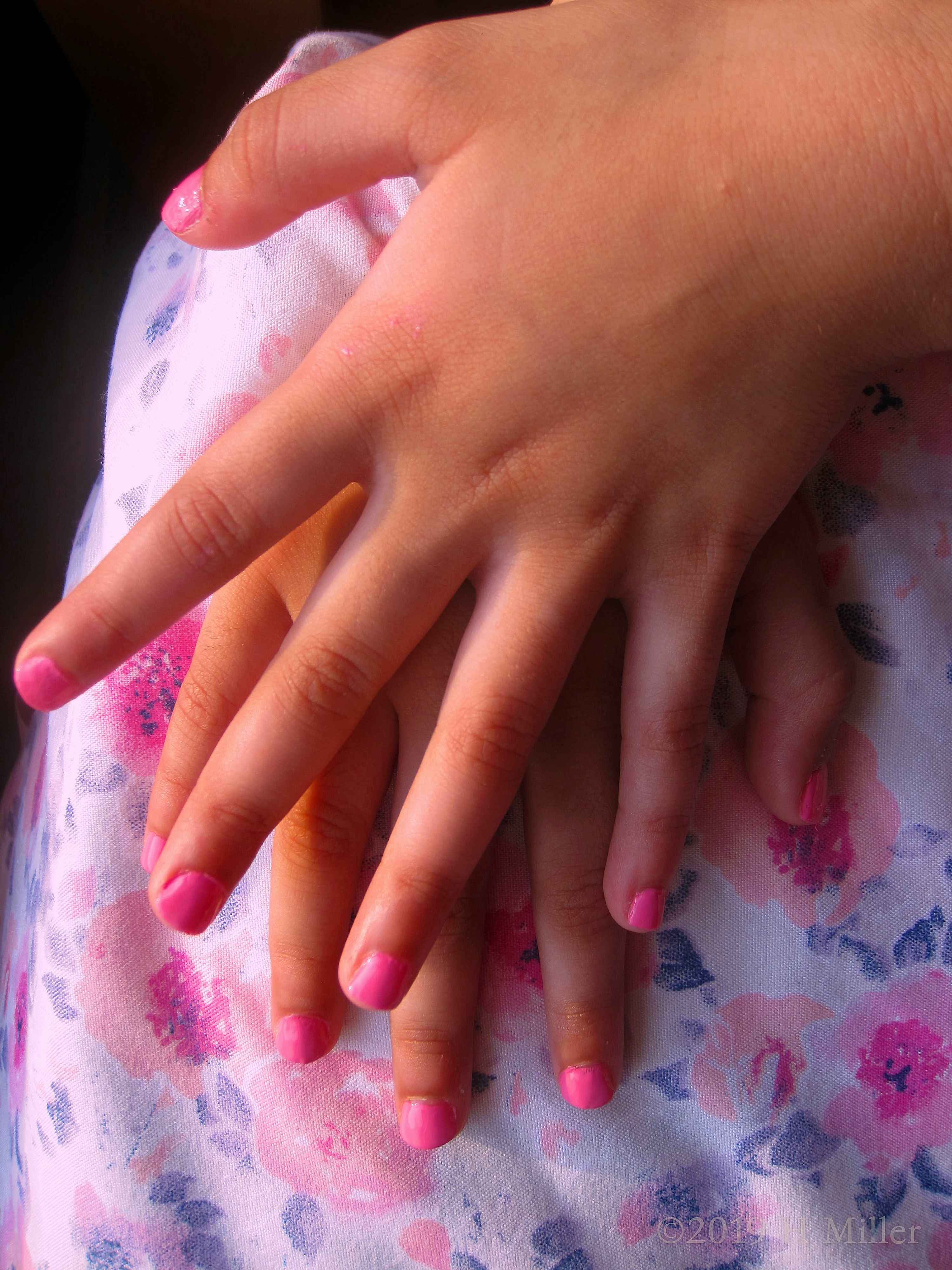 Gorgeous! Baby Pink Girls Manicure. 