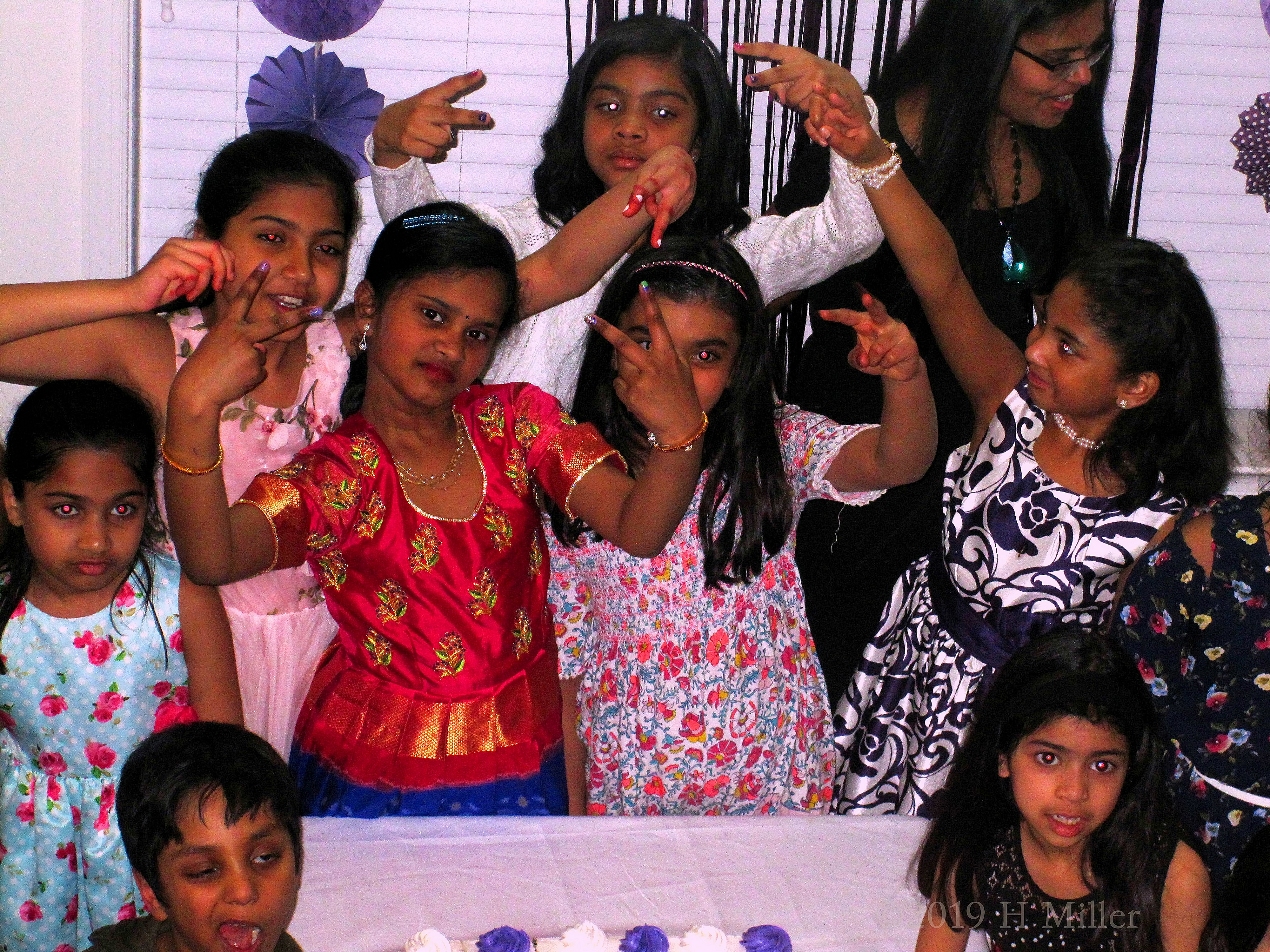 Let's Take A Group Photo Before Cutting The Birthday Cake! 