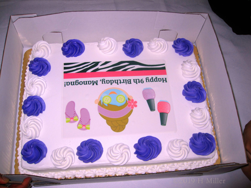 Amazing Spa Themed White Birthday Cake Amazing Spa Themed White Birthday Cake