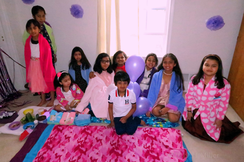 Spa Party Is Fun. Posing For A Group Photo Before The Spa And Smiling! Spa Party Is Fun. Posing For A Group Photo Before The Spa And Smiling!