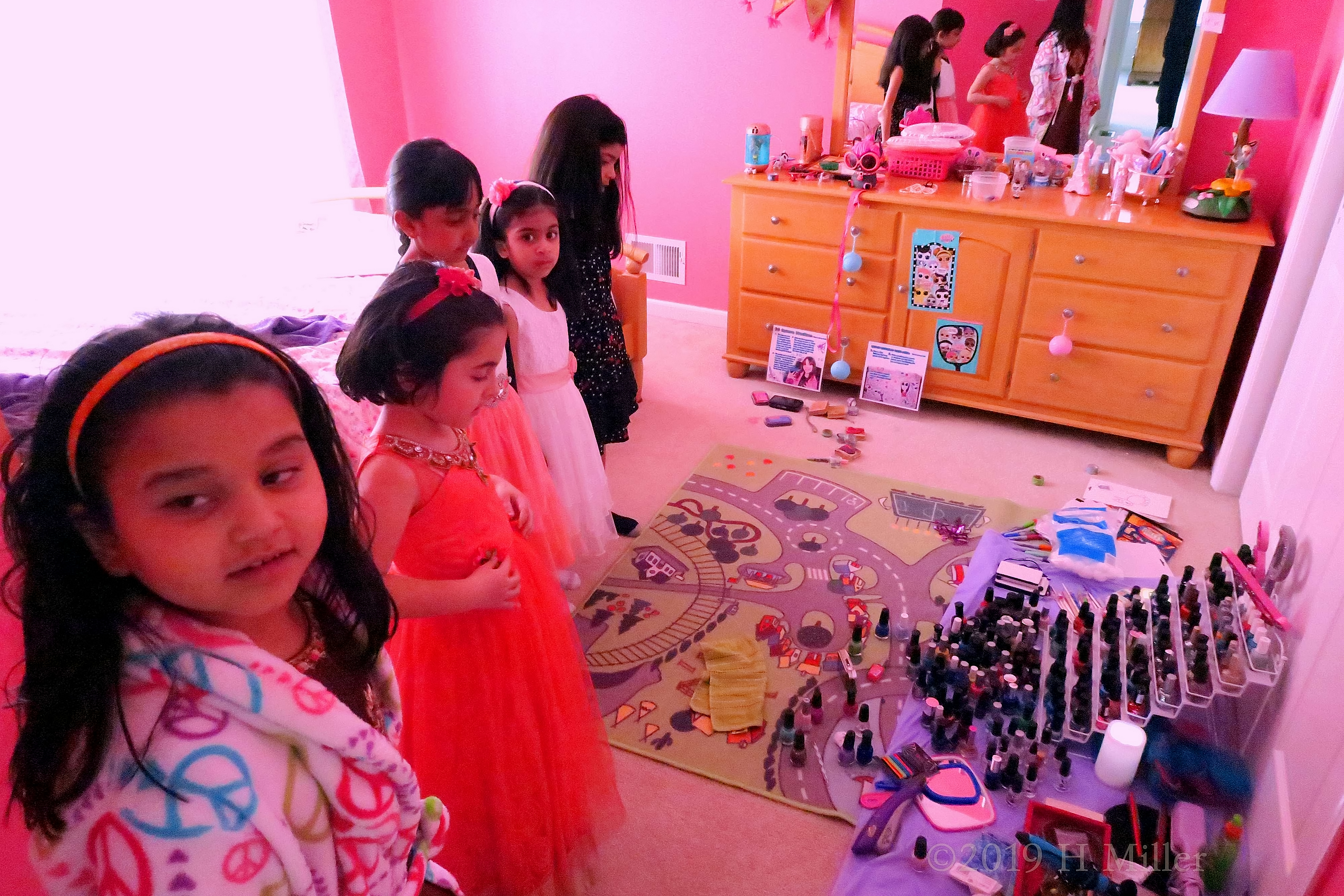 An Amazing Collection Of Nail Polish At The Kids Nail Salon! 