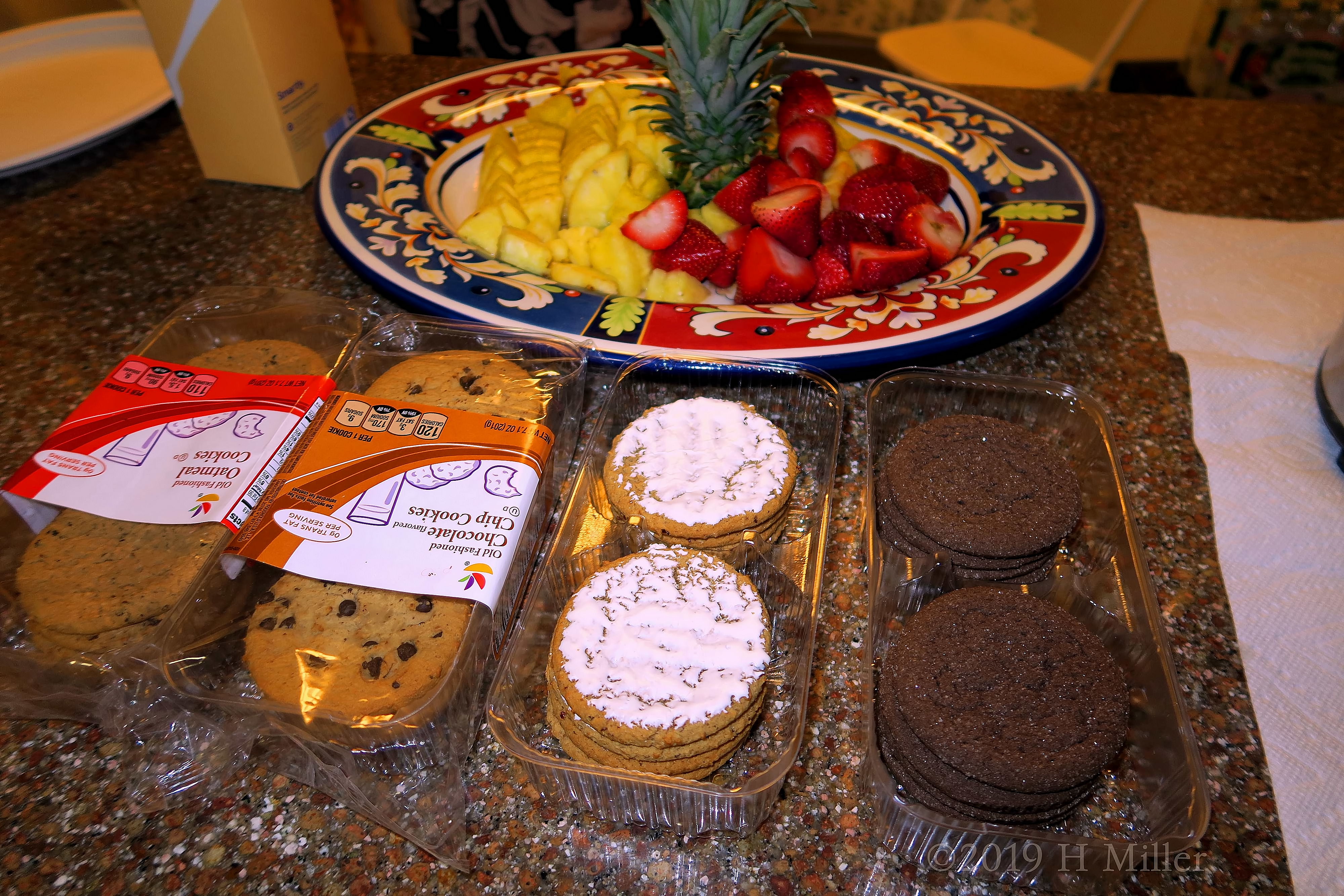 Mouthwatering Cookies And Fruits For The Party Guests Mouthwatering Cookies And Fruits For The Party Guests