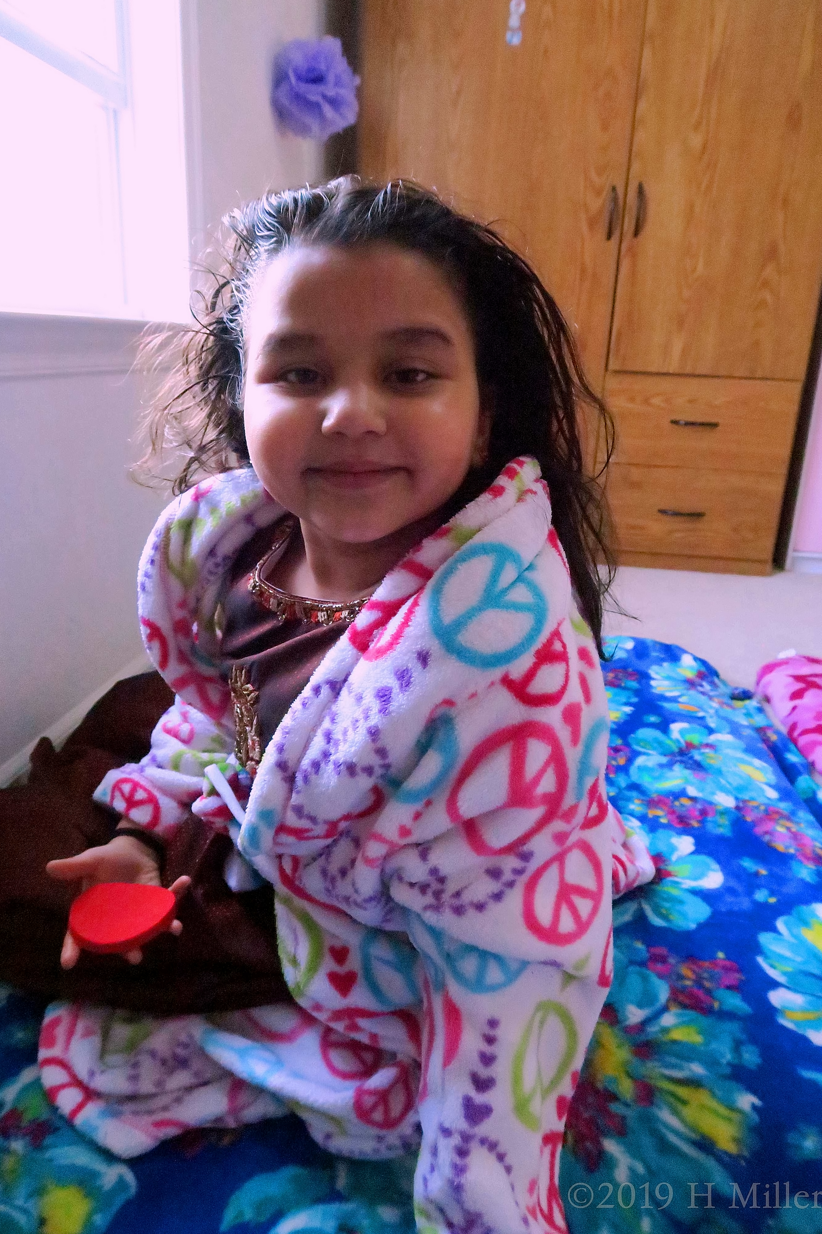 She Is Relaxed After A Kids Facial. She Is Relaxed After A Kids Facial.