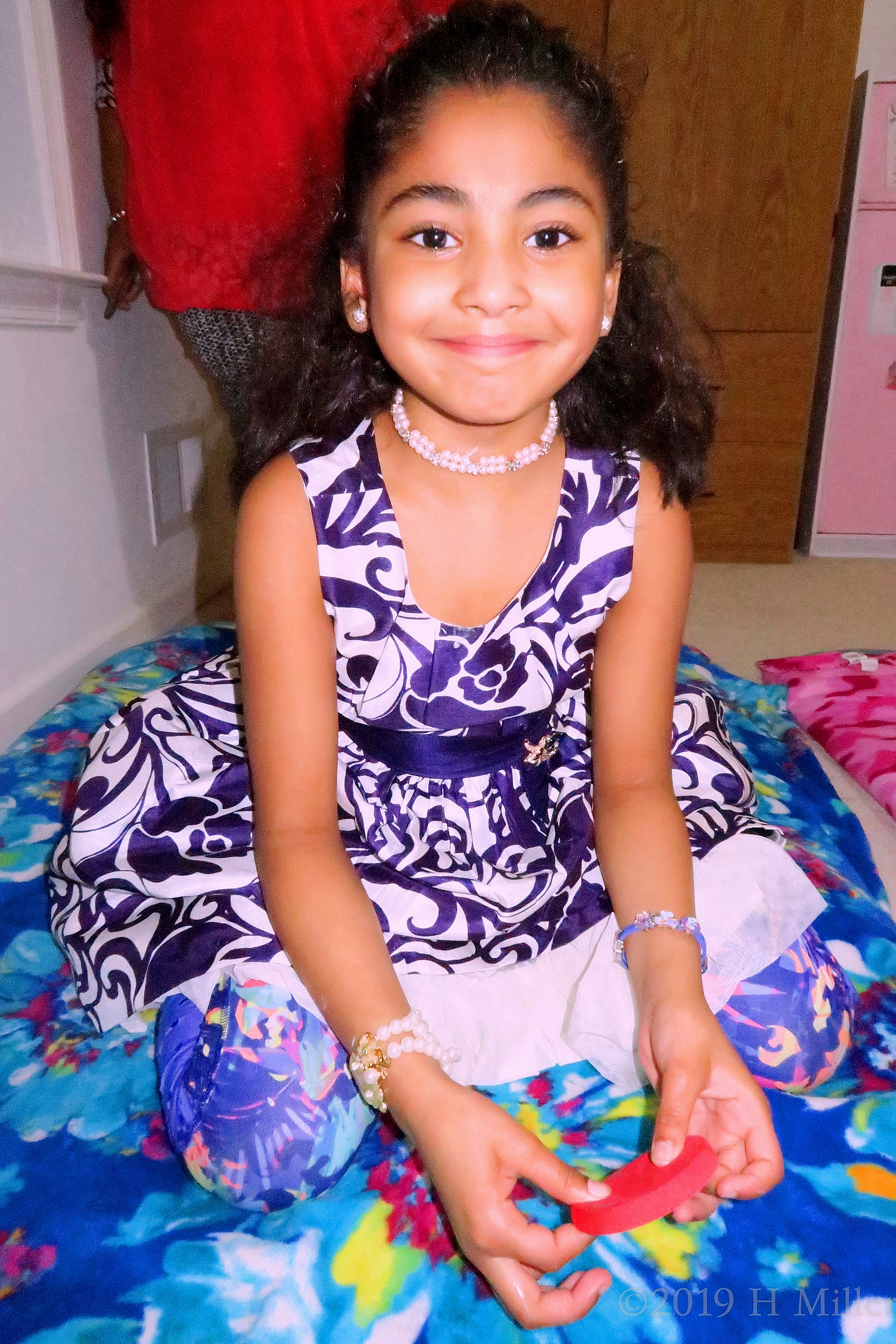 She Is Relaxed And Happy. After Kids Facials! She Is Relaxed And Happy. After Kids Facials!