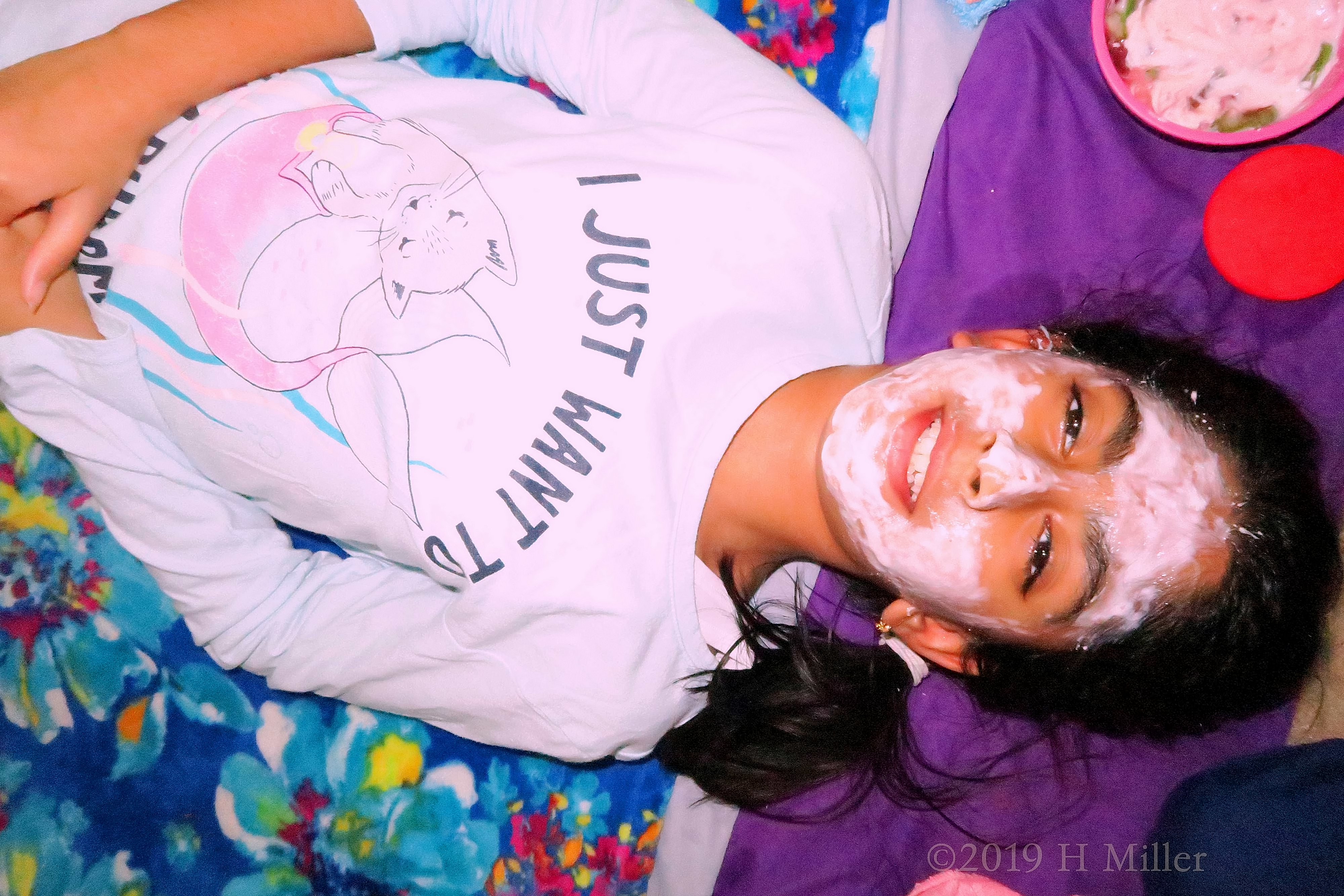 She Seems Excited To Have A Kids Facial At The Spa For Girls! She Seems Excited To Have A Kids Facial At The Spa For Girls!