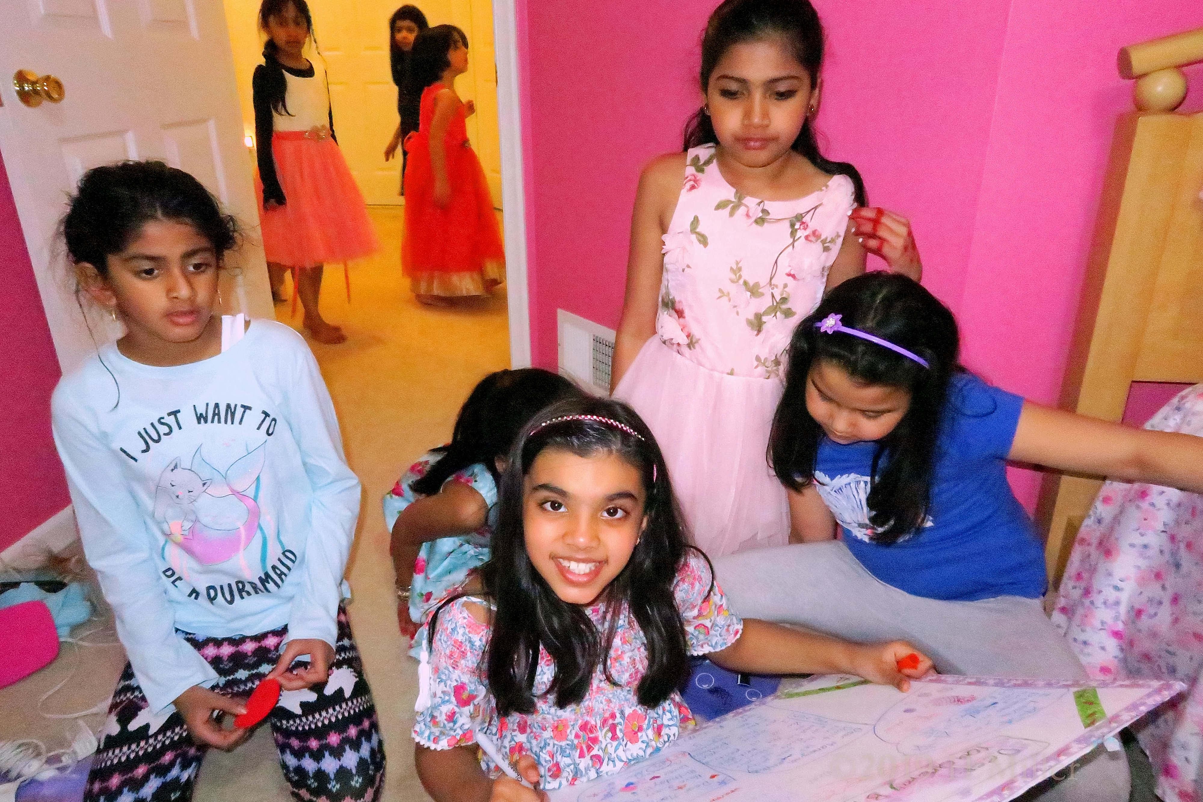 Smiles During Writing Wishes For The Birthday Girl On The Spa Birthday Card! Smiles During Writing Wishes For The Birthday Girl On The Spa Birthday Card!