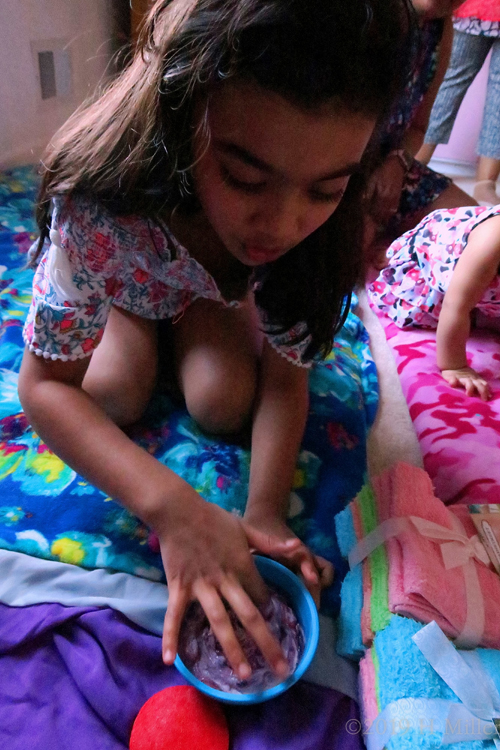 Mixing Her Own Kids Facial Ingredients Mixing Her Own Kids Facial Ingredients