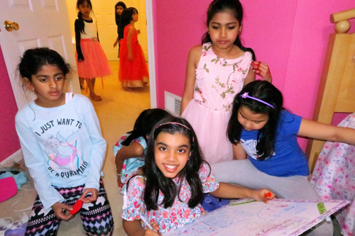 Smiles During Writing Wishes For The Birthday Girl On The Spa Birthday Card! Smiles During Writing Wishes For The Birthday Girl On The Spa Birthday Card!